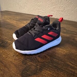 Adidas Black and Red Sneakers